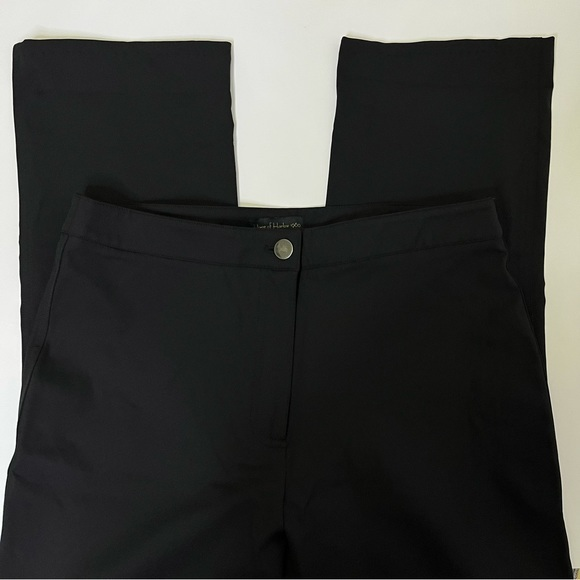 House of Harlow‎ 1960 High Waisted Black Nylon Pants Size 12 - Picture 1 of 9